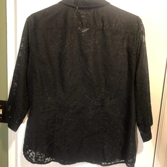 Chico’s sheer & lace Blouse 🎈2 for $15 🎈 - Picture 2 of 7